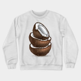 Coconut hand Drawn Fruit Crewneck Sweatshirt